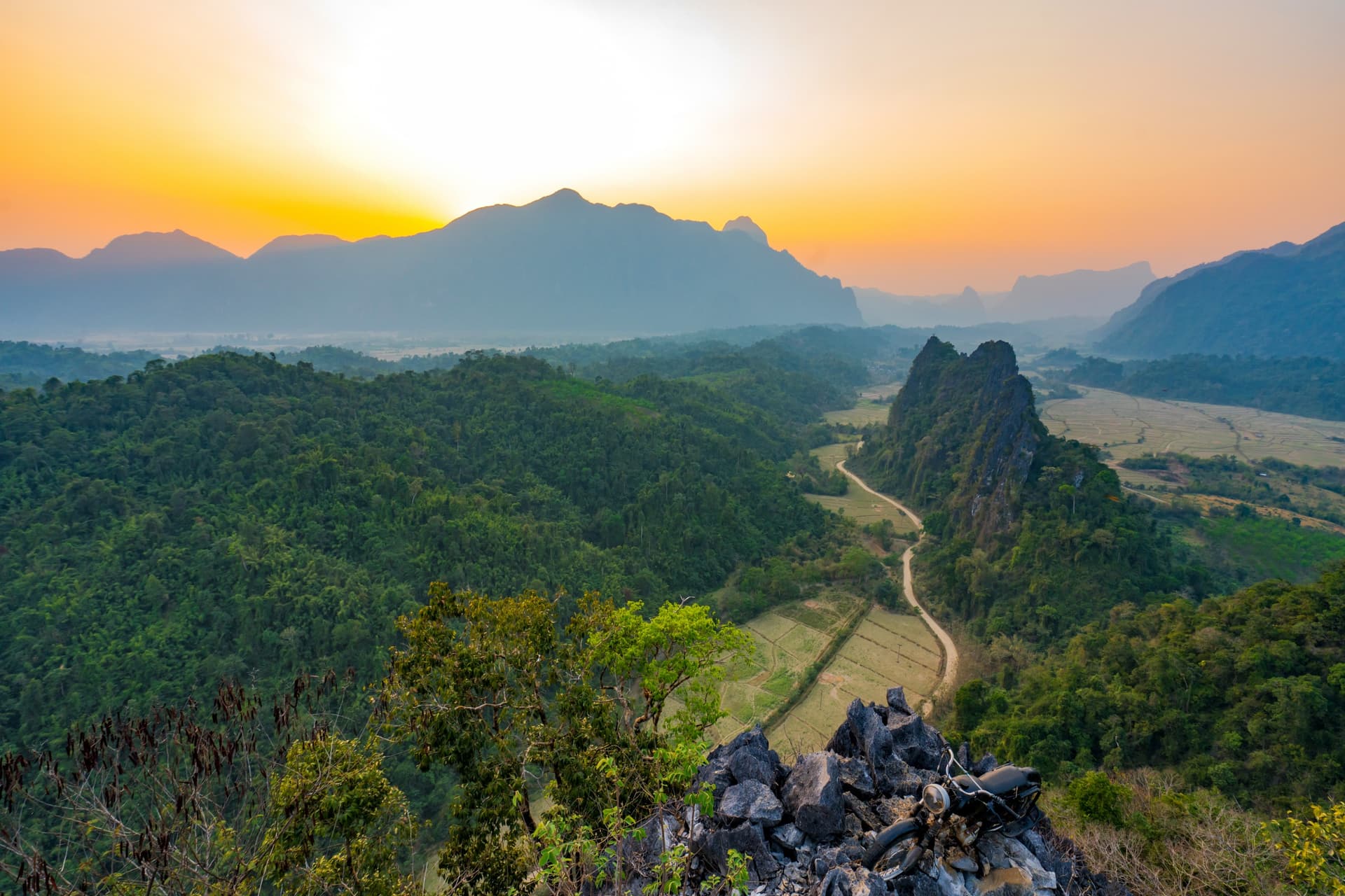 Punto di vista di Nam Xay a Vang Vieng